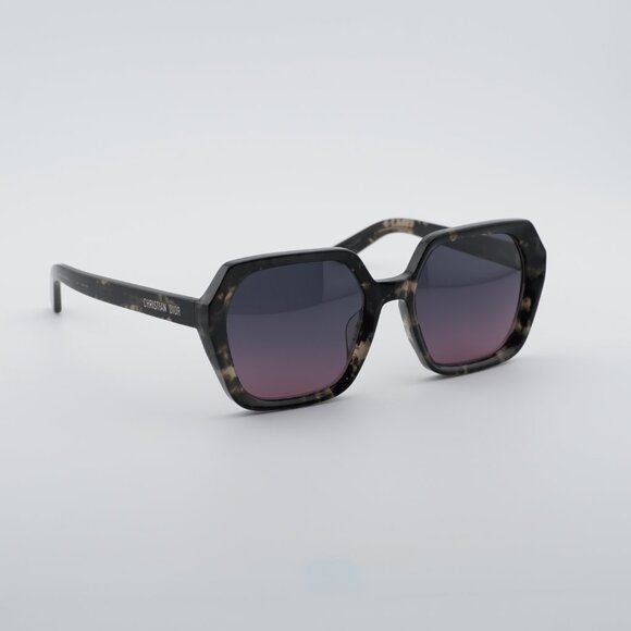 Dior DIORMIDNIGHT S2F 29D2 Sunglasses Colored Havana Square Frame, Smoke Lenses main image 4